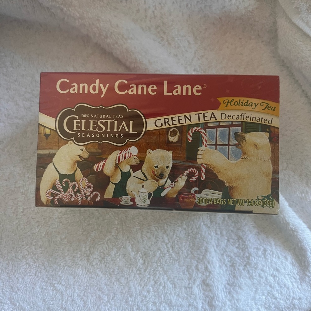 Celestial Seasonings Green Tea Decaffeinated Candy Cane Lane - 20 Tea Bags